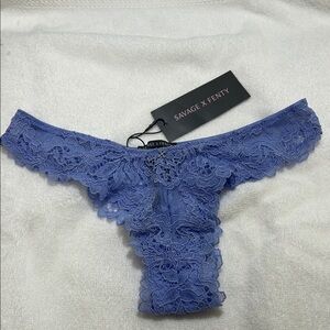 {BNWT} by Rihanna Savage X Fenty Lavender Lace Panty. Gorgeous
